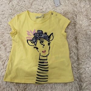 NWT Girls IKKS Short Sleeve Crew T-Shirt Size 3A